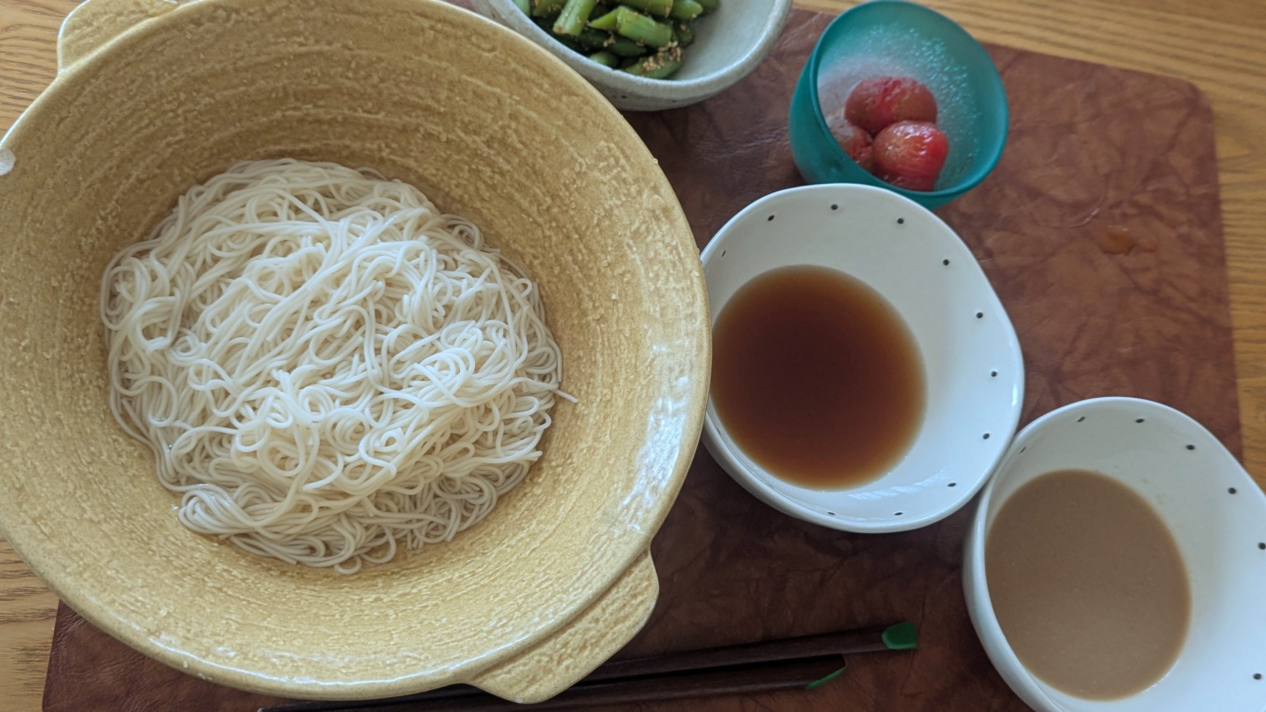 そうめんは茅乃舎だしのつけだれがイチオシ