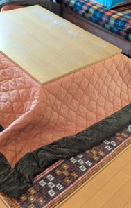 コタツ登場でますます冬が近づいてると実感